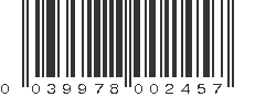 UPC 039978002457