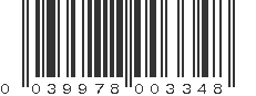 UPC 039978003348