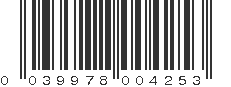 UPC 039978004253