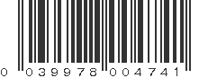 UPC 039978004741