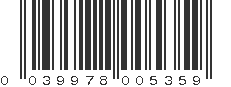 UPC 039978005359