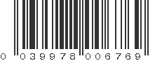 UPC 039978006769