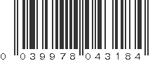 UPC 039978043184