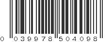 UPC 039978504098