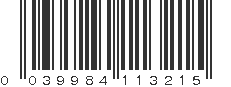 UPC 039984113215