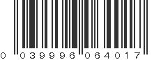 UPC 039996064017