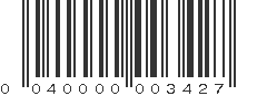 UPC 040000003427