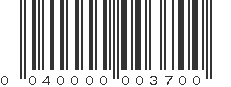 UPC 040000003700