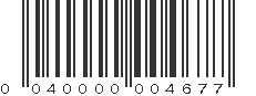 UPC 040000004677