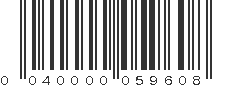 UPC 040000059608