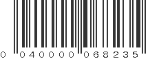 UPC 040000068235