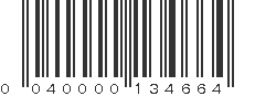 UPC 040000134664