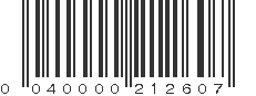 UPC 040000212607