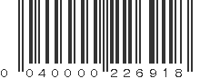 UPC 040000226918