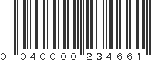 UPC 040000234661