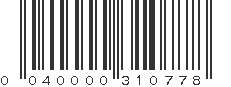 UPC 040000310778