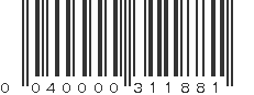 UPC 040000311881