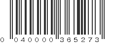 UPC 040000365273