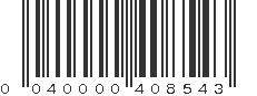 UPC 040000408543