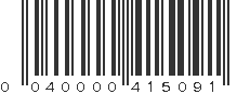 UPC 040000415091