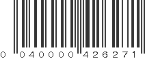 UPC 040000426271