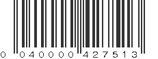 UPC 040000427513