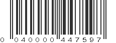 UPC 040000447597