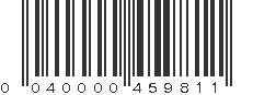 UPC 040000459811