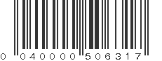 UPC 040000506317