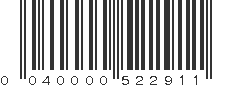 UPC 040000522911