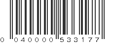 UPC 040000533177