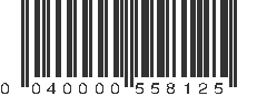 UPC 040000558125