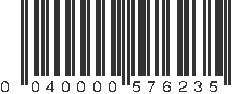 UPC 040000576235