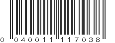 UPC 040011117038