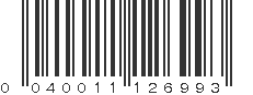 UPC 040011126993