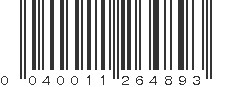 UPC 040011264893