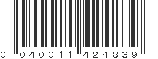 UPC 040011424839