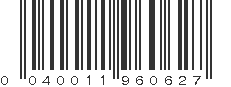 UPC 040011960627