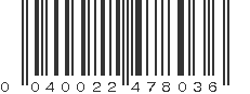 UPC 040022478036