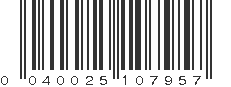 UPC 040025107957