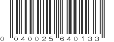 UPC 040025640133