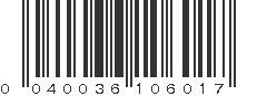 UPC 040036106017