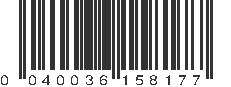 UPC 040036158177