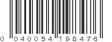 UPC 040054198476