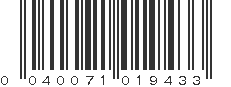 UPC 040071019433