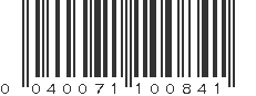 UPC 040071100841