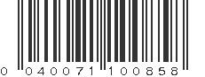 UPC 040071100858