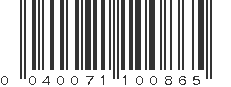 UPC 040071100865