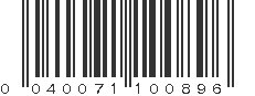 UPC 040071100896