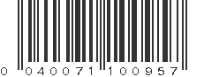 UPC 040071100957